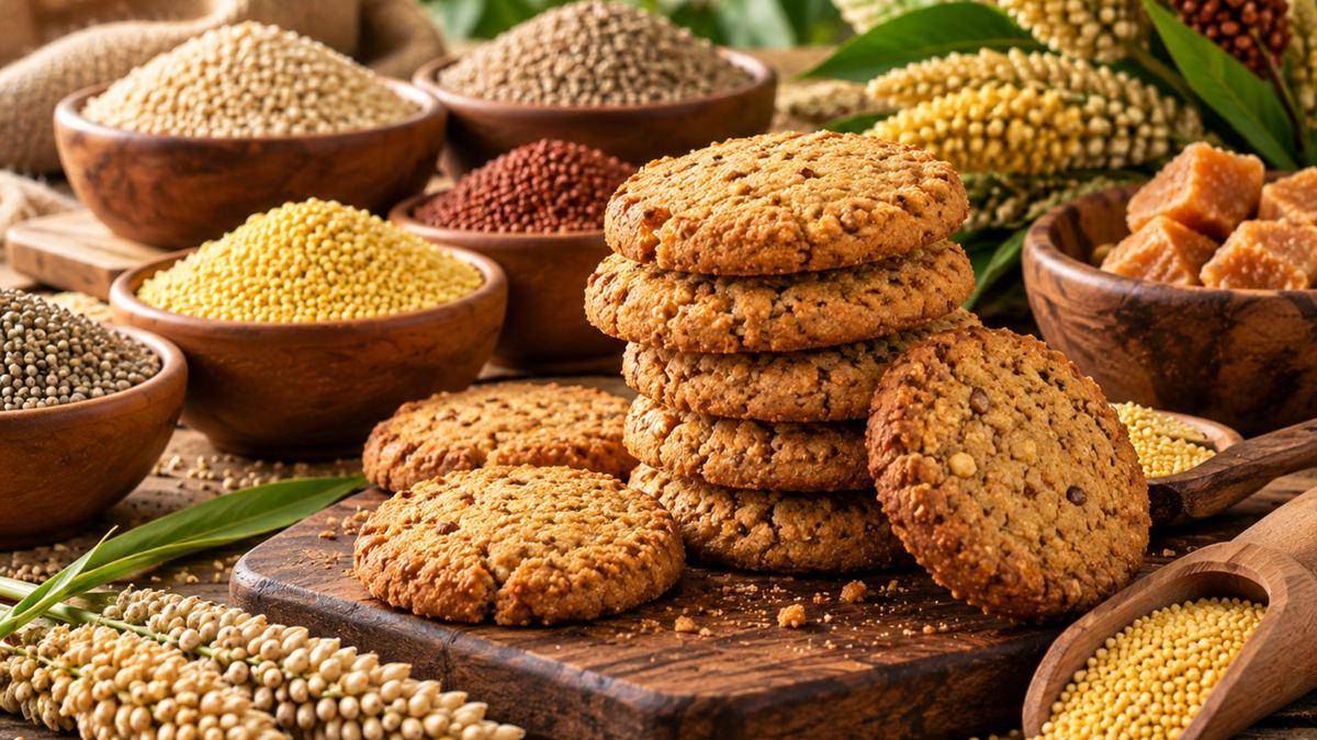 100% Millet Biscuits with Palm Jaggery