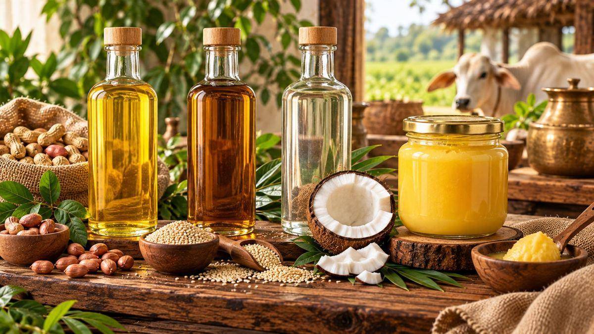 Cold Pressed Oils and Desi Gir Cow Vedic Ghee